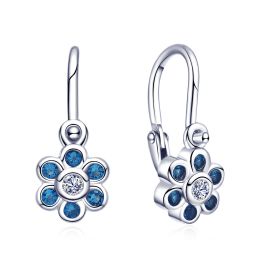 MOISS stříbrné náušnice KVĚTINA