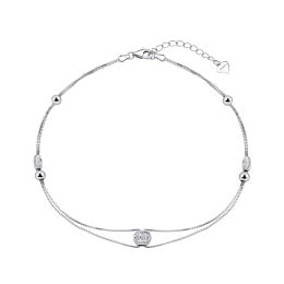 MOISS stříbrný náramek na nohu