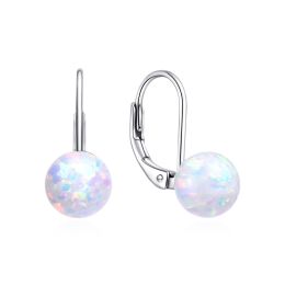 MOISS stříbrné náušnice OPÁL