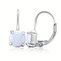 MOISS stříbrné náušnice OPÁL