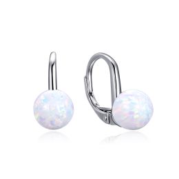 MOISS stříbrné náušnice OPÁL