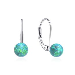 MOISS stříbrné náušnice OPÁL