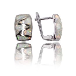 MOISS opálové stříbrné náušnice