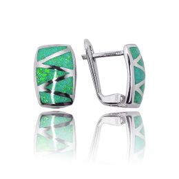 MOISS opálové stříbrné náušnice