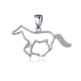 MOISS stříbrný přívěsek KŮŇ