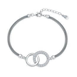 MOISS stříbrný náramek KRUHY