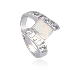 MOISS opálový stříbrný prsten