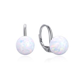 MOISS stříbrné náušnice OPÁL