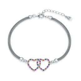 MOISS stříbrný náramek SRDCE