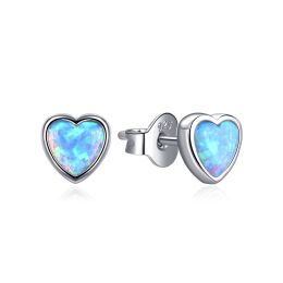 MOISS stříbrné náušnice OPÁL