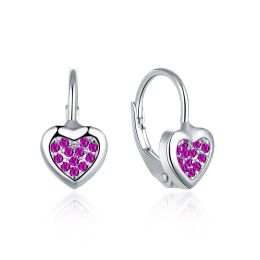 MOISS stříbrné náušnice SRDCE