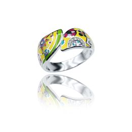 MOISS stříbrný prsten SMALT