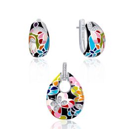 MOISS stříbrná sada KVĚTINA