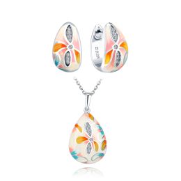 MOISS stříbrná sada SMALT KVĚTINA