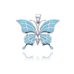 MOISS opálový stříbrný přívěsek MOTÝL