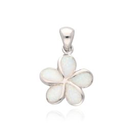 MOISS opálový stříbrný přívěsek KVĚTINA