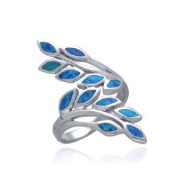 MOISS opálový stříbrný prsten LIST