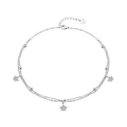 MOISS stříbrný náramek na nohu
