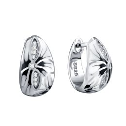 MOISS smaltové stříbrné naušnice