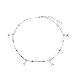 MOISS stříbrný náramek na nohu HVĚZDA