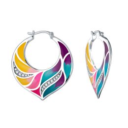 MOISS stříbrné náušnice SMALT