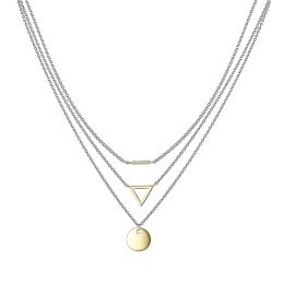 MOISS stříbrný náhrdelník GOLD