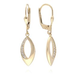 MOISS náušnice ze žlutého zlata