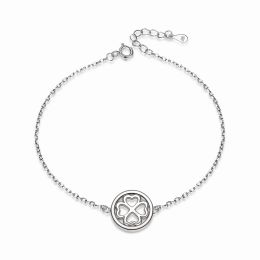 MOISS stříbrný náramek ČTYŘLÍSTEK