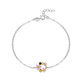 MOISS stříbrný náramek KVĚTINA BICOLOR