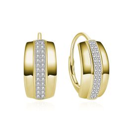 MOISS stříbrné náušnice GOLD