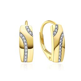 MOISS stříbrné náušnice GOLD