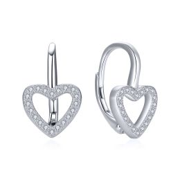 MOISS stříbrné náušnice SRDCE