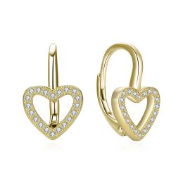 MOISS stříbrné náušnice SRDCE