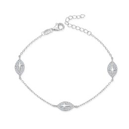 MOISS stříbrný náramek KŘÍŽEK