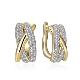 MOISS stříbrné náušnice GOLD