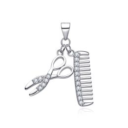 MOISS stříbrný přívěsek NŮŽKY+HŘEBEN