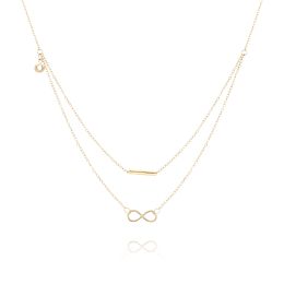 MOISS náhrdelník ze žlutého zlata NEKONEČNO