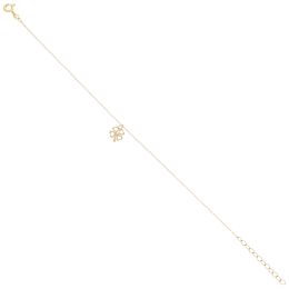 MOISS náramek ze žlutého zlata ČTYŘLÍSTEK