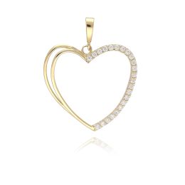 MOISS přívěsek ze žlutého zlata SRDCE