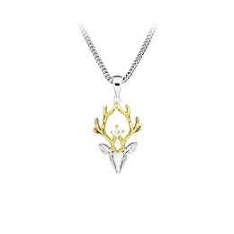 MOISS stříbrný přívěsek JELEN GOLD