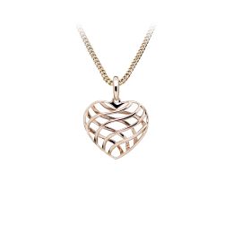 MOISS stříbrný přívěsek SRDCE ROSE
