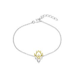 MOISS stříbrný náramek JELEN GOLD