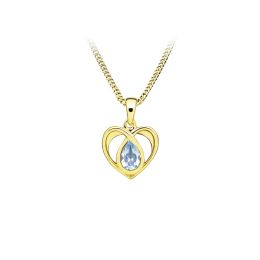 MOISS stříbrný přívěsek TOPAZ GOLD