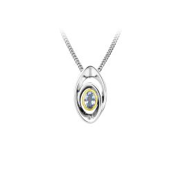 MOISS stříbrný přívěsek TOPAZ GOLD