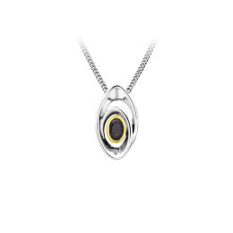 MOISS stříbrný přívěsek GRANÁT GOLD