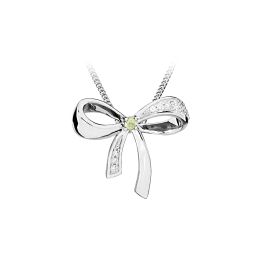 MOISS stříbrný přívěsek MAŠLE OLIVÍN