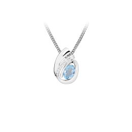 MOISS stříbrný přívěsek TOPAZ