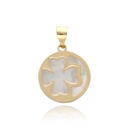 MOISS přívěsek ze žlutého zlata ČTYŘLÍSTEK