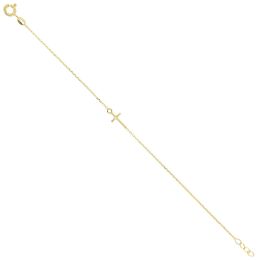 MOISS náramek ze žlutého zlata KŘÍŽEK