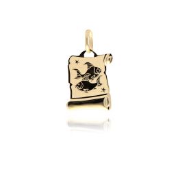 MOISS přívěsek ze žlutého zlata RYBY
